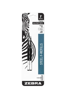 2-Count Zebra F-Series Ballpoint Stainless Steel Pen Refill - v1553192823/N21952825A_1