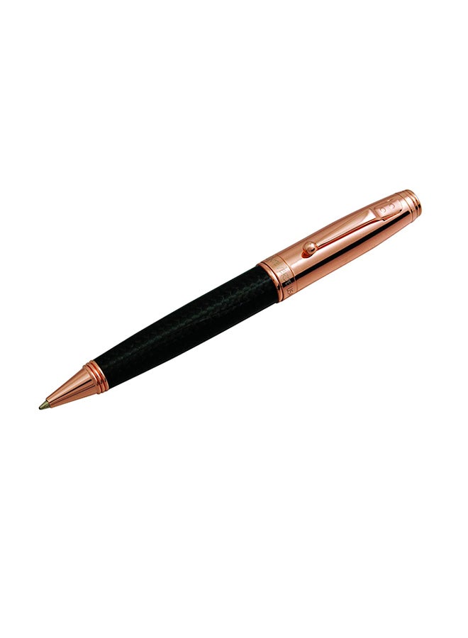 Monteverde Invincia Rose Gold With Black Carbon Fiber Ballpoint Pen - Image 1
