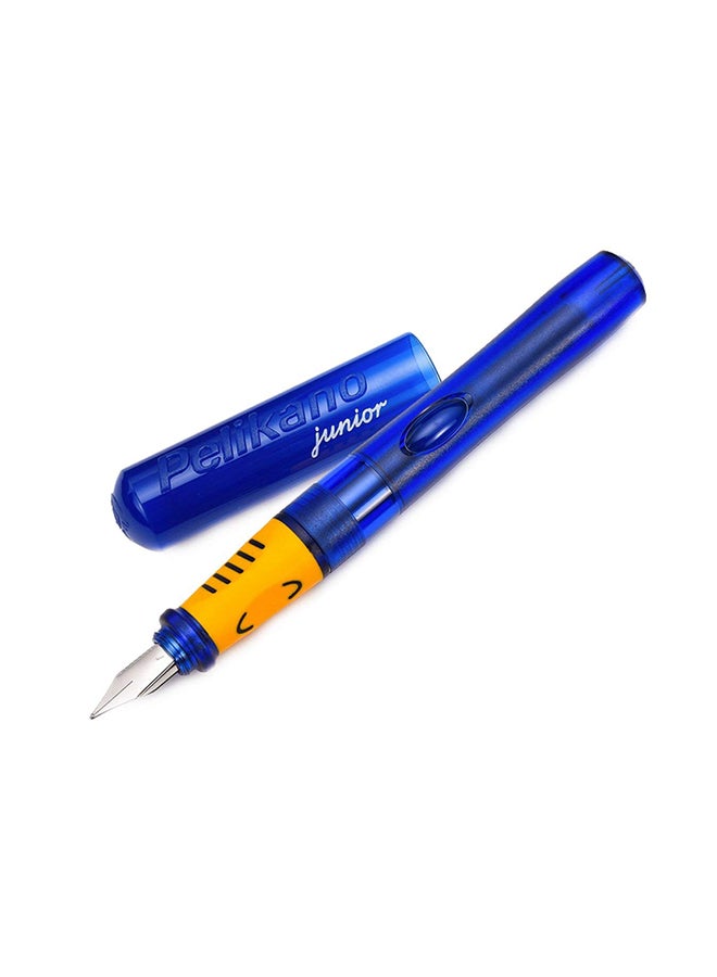 Pelikan Pelikano Jr. Fountain Pen, Right-Handed, Medium Nib, Blue, 1 Pen, 940874 - Image 1