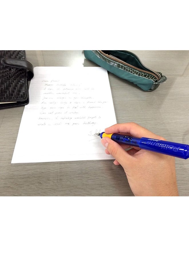 Pelikan Pelikano Jr. Fountain Pen, Right-Handed, Medium Nib, Blue, 1 Pen, 940874 - Image 2