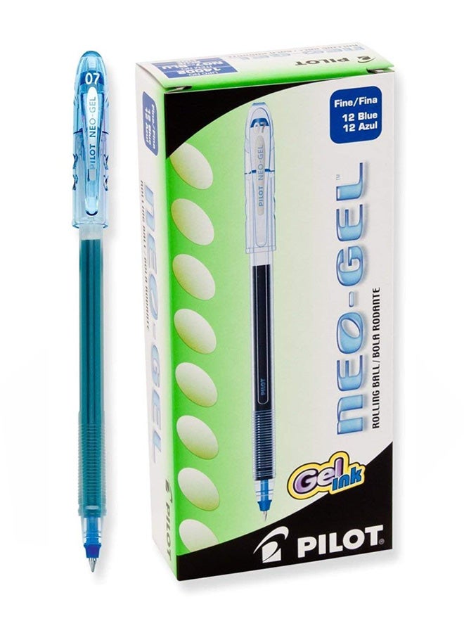 PILOT Pack of 12 Neo-Gel Stick Roller Ball Pens - Image 1