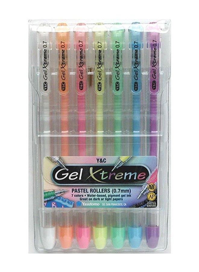 واي سي مجموعة أقلام باستيل من 7 قطع متعدد الألوان