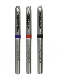 Bazic Pack Of 3 Rollerball Pen Silver  - Image 1