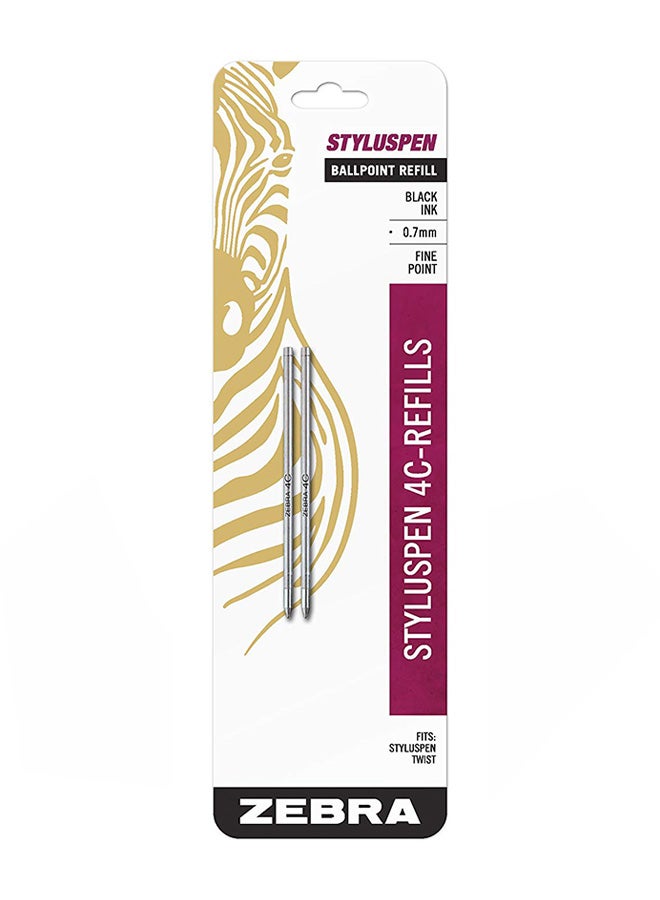 Zebra Pen Ballpoint Refill Ink Silver - Image 1