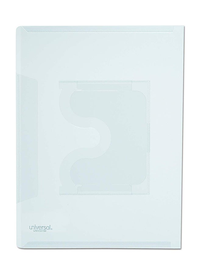 UNIVERSAL Pack Of 25 Deluxe Locking Project Files White  - Image 1