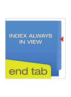 Pendaflex Pack Of 50 End Tab Expansion Folder Blue  - Image 2