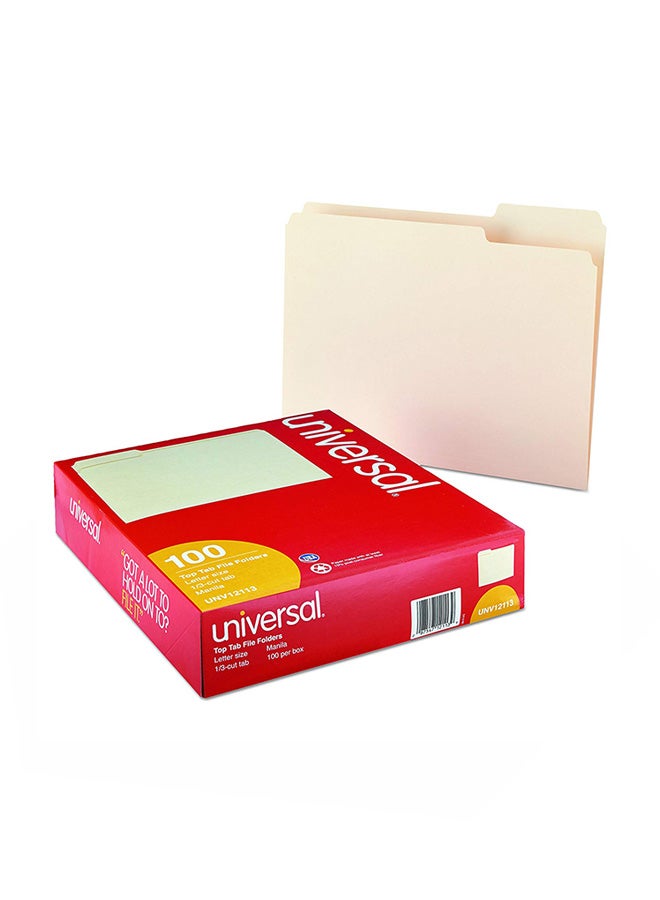 UNIVERSAL Pack Of 100 File Folder Manilla  - Image 2