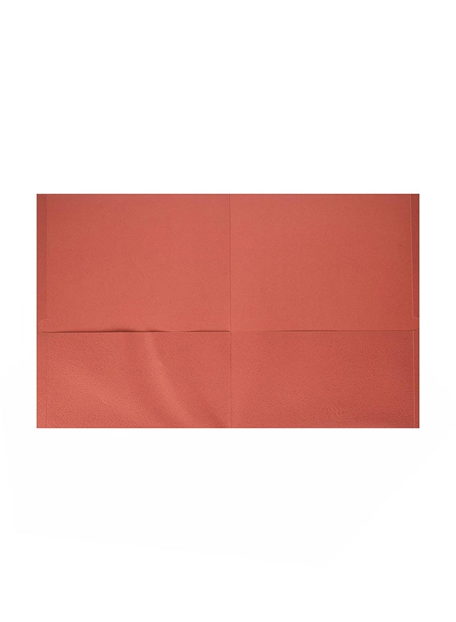 School Smart Pack Of 25 Pocket Folder Red - Image 2