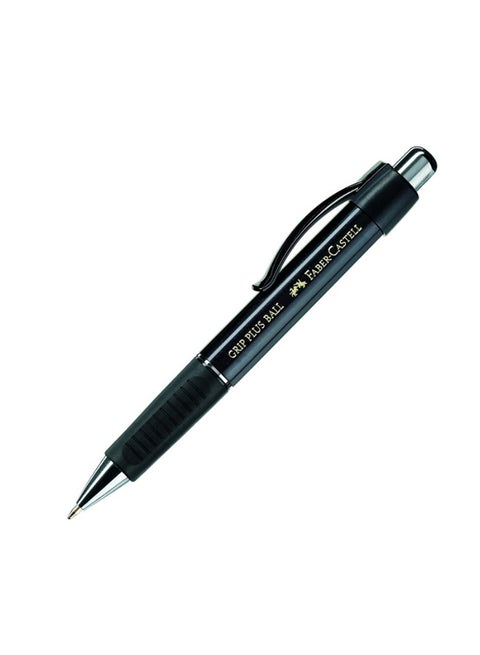 Faber-Castell Grip Plus Ballpoint Pen Metallic Black