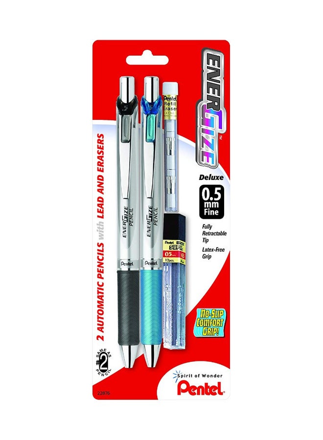 Pack Of 2 EnerGize Automatic Mechanical Pencil Multicolour