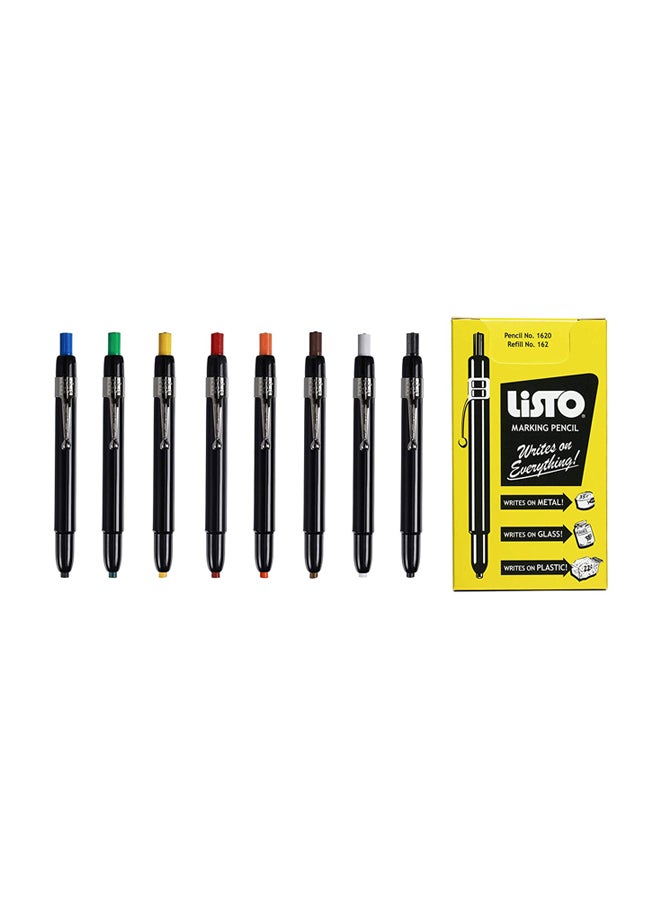 Listo Pack Of 12 China Marker Multicolour