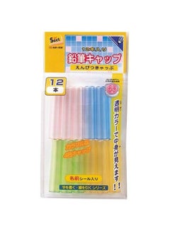 SUNSTAR Pack Of 12 Sect Wooden Pencil Cap Multicolour 