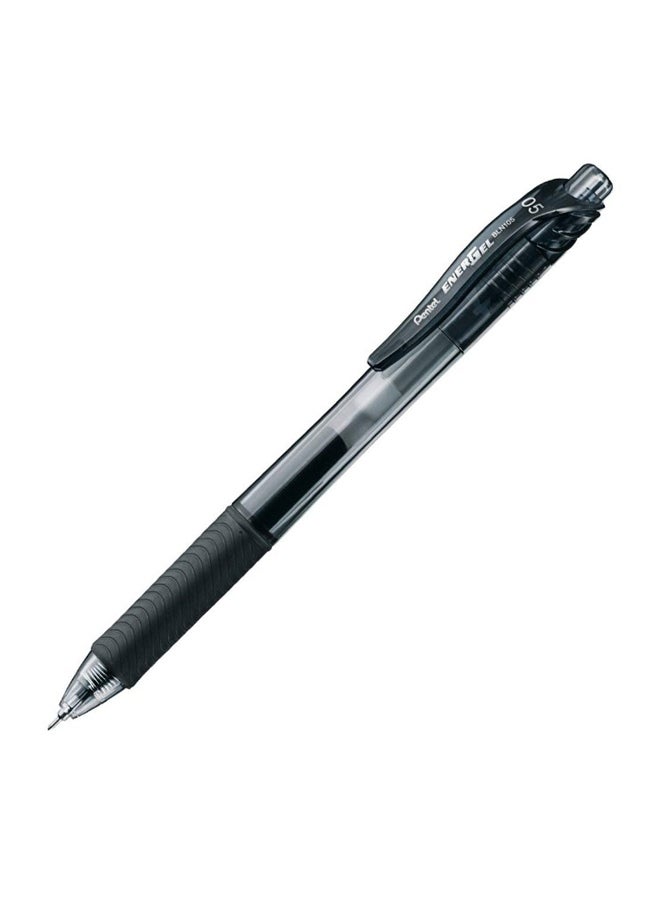 قلم Energel بسن موازنة Knock Gel X، طرف الإبرة 0.5 مم، حبر أسود (Bln105-A)