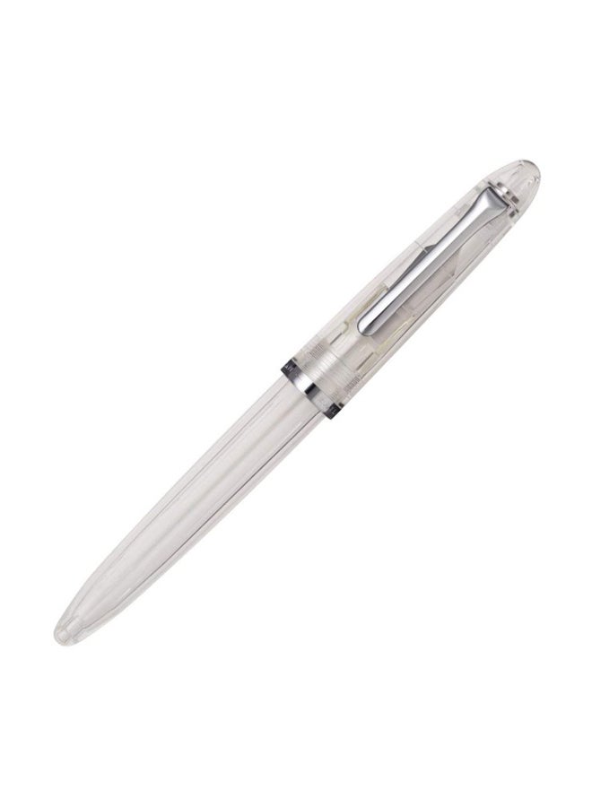 Chrome Plated Nib Fountain Pen White