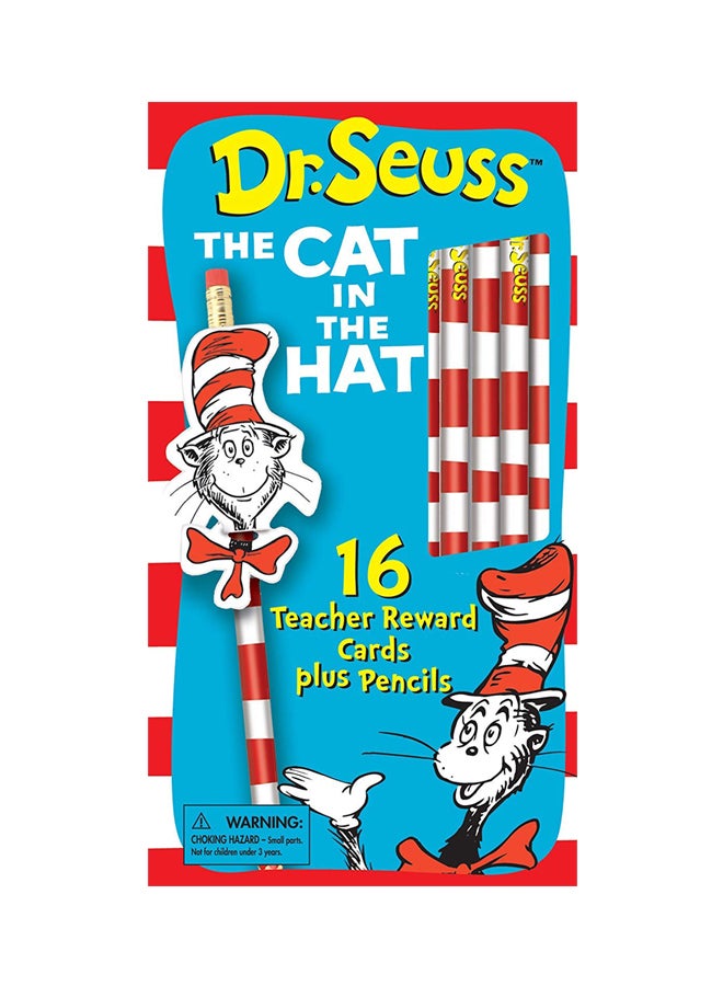 32-Piece Dr. Seuss The Cat in the Hat Pencil Red/White - v1553193061/N21953828A_1