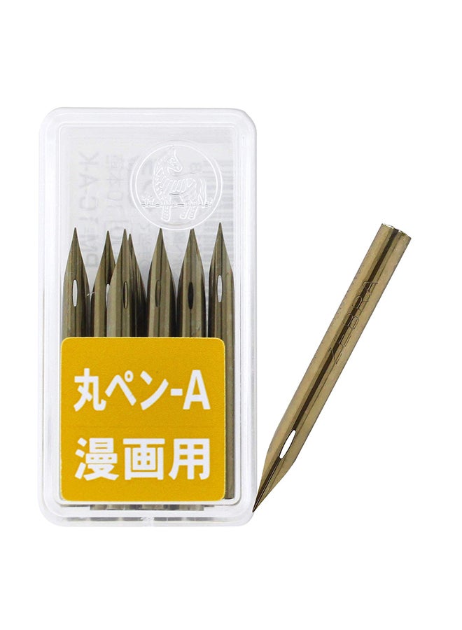 ZEBRA Pack Of 10 Comic Pen Nib Multicolour 