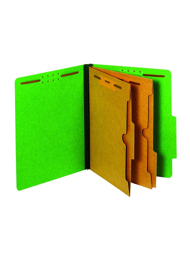 Globe Weis - Pendaflex Classification Folder Dark Green/Brown - Image 1