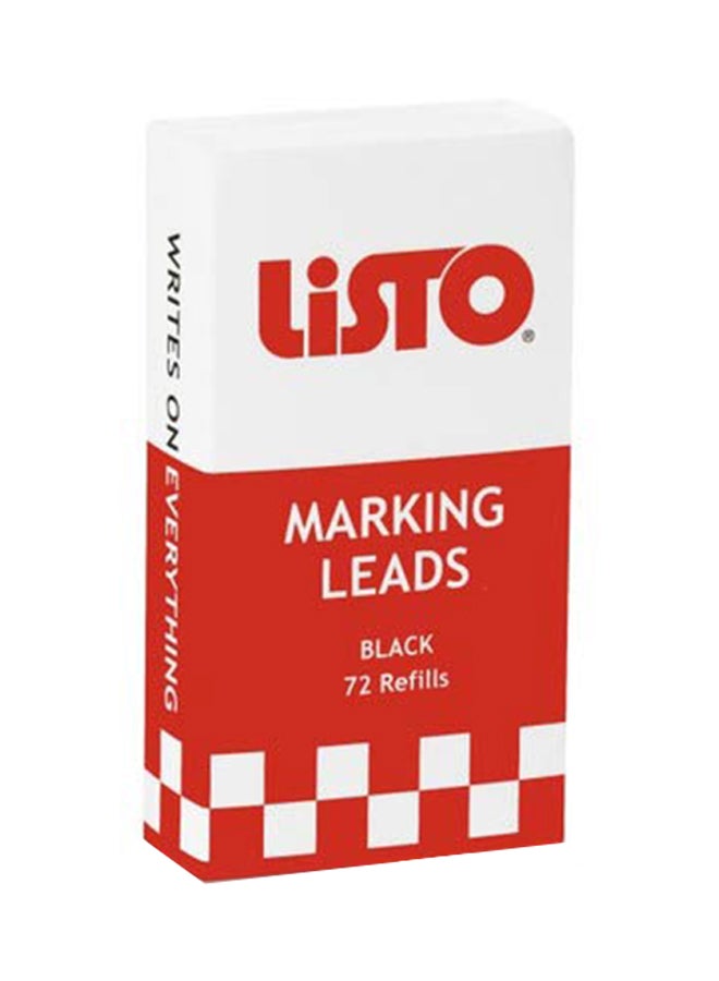 72-Piece Marking Pencil Lead Red