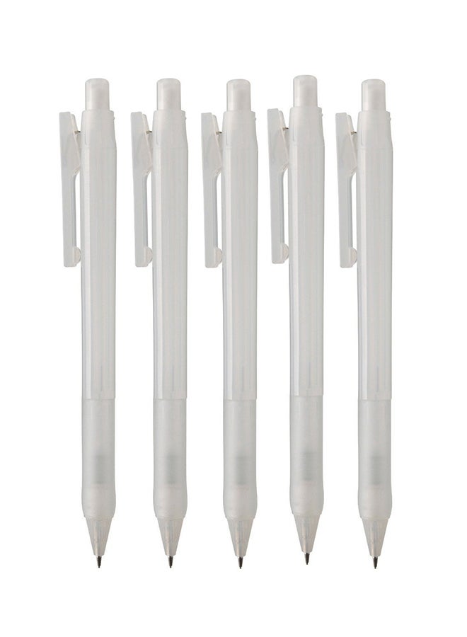 5-Piece PP Mechanical Pencil White - v1553193136/N21954227A_1