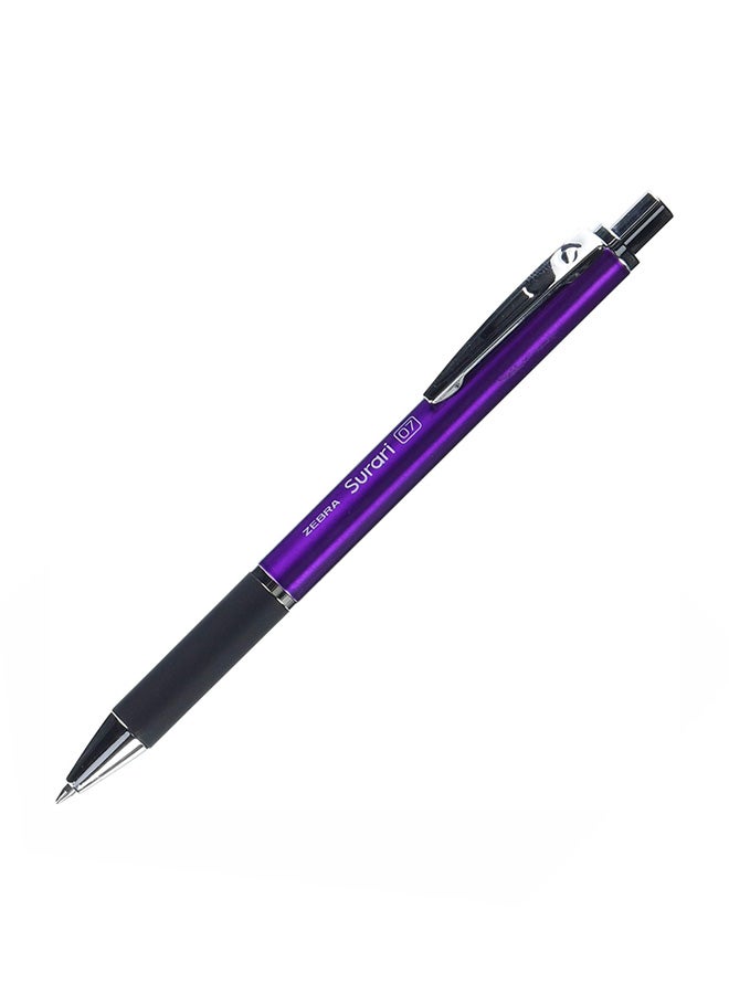 ZEBRA - Zebra Emulsion Ink Ballpoint Pen Surari 300 0.7Mm Point, Purple Body (Ba38-Pu) - Image 1