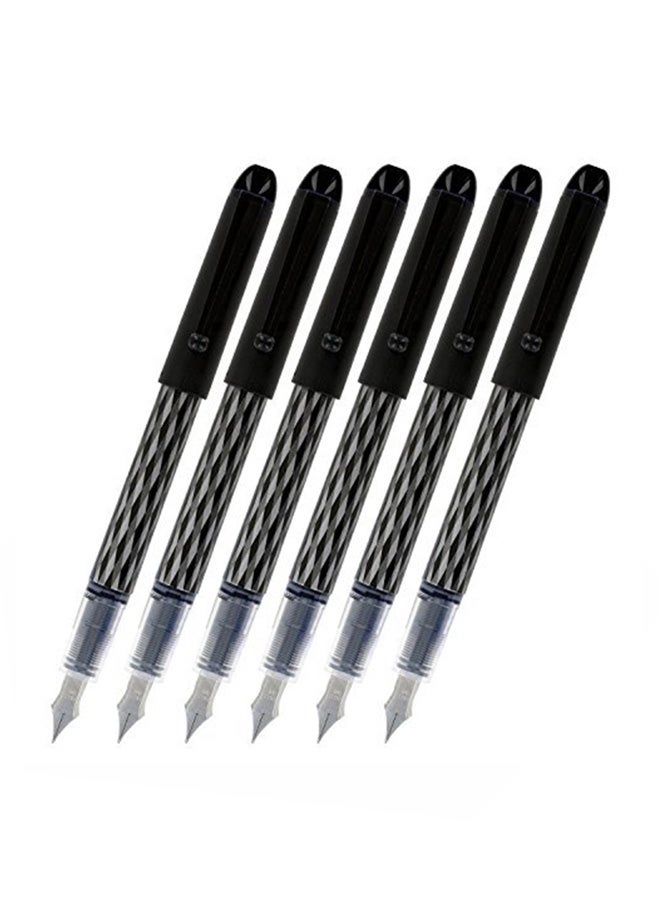 PILOT Pack Of 6 Fountain Pen Black