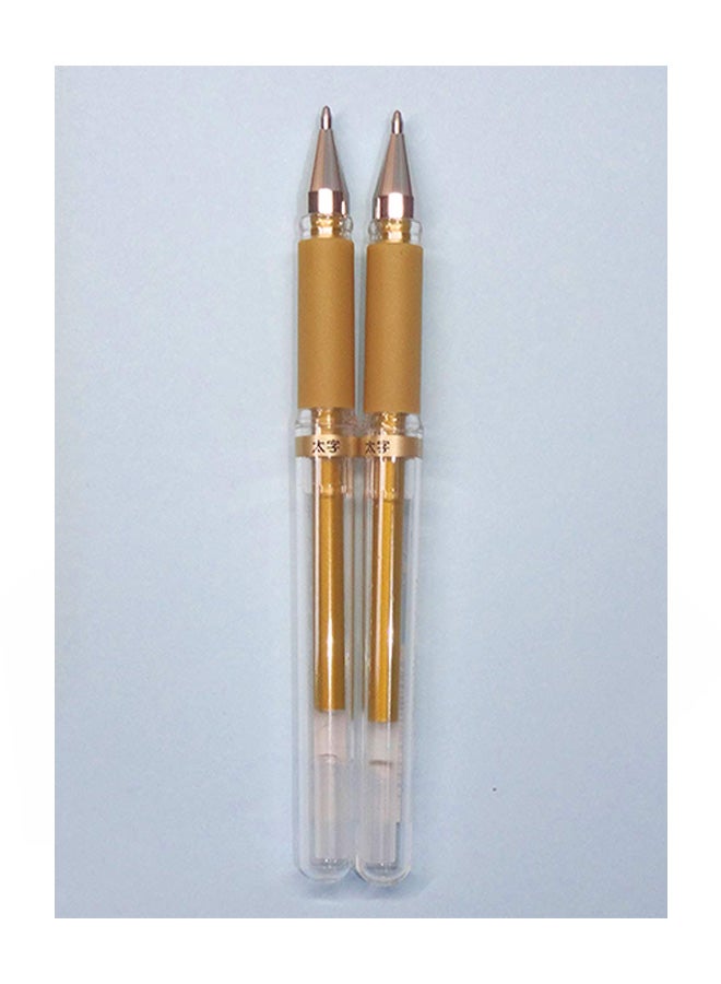 Ifusion 2-Piece Signo Gel Ink Pen Gold - Image 2