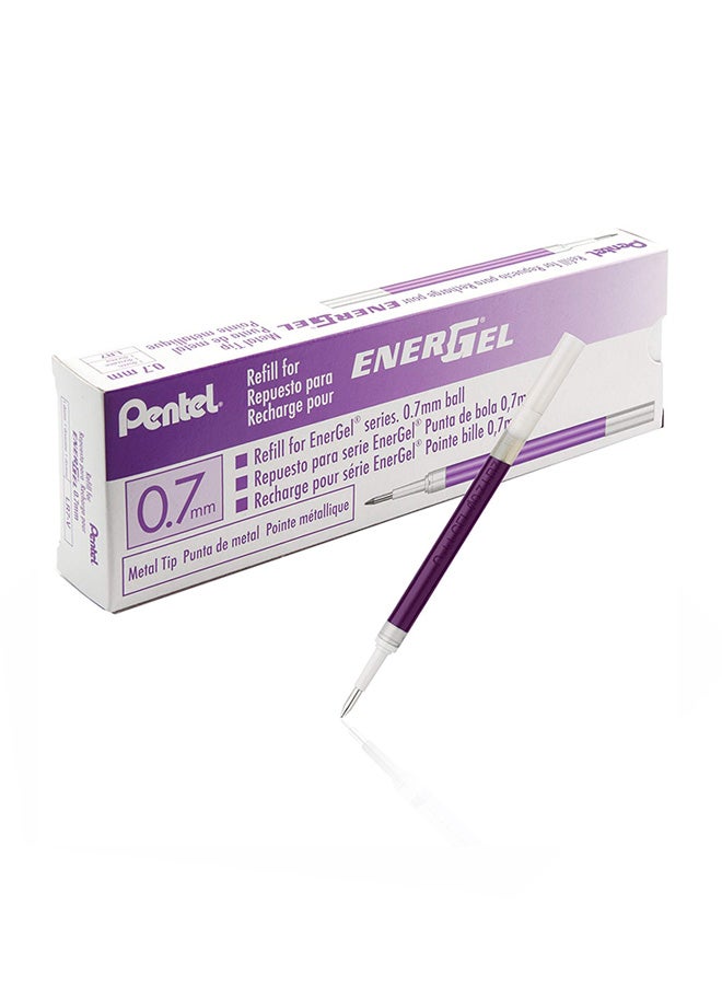 Pack Of 12 Energel Liquid Gel Pen Refill Violet