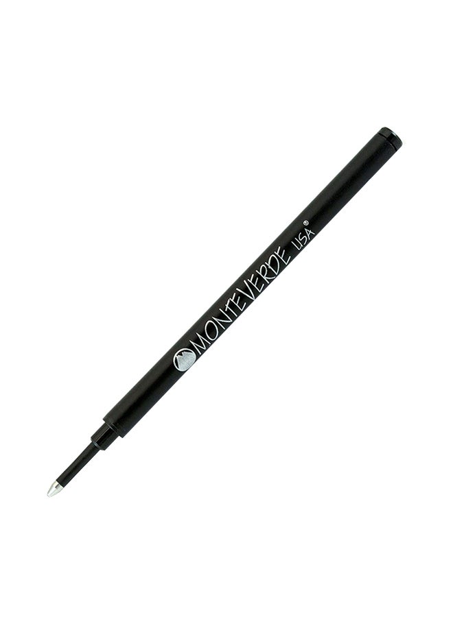 مونت فيردي مجموعة عبوة إعادة تعبئة للأقلام ذات الرأس الكروي مكونة من قطعتين أسود - Image 1