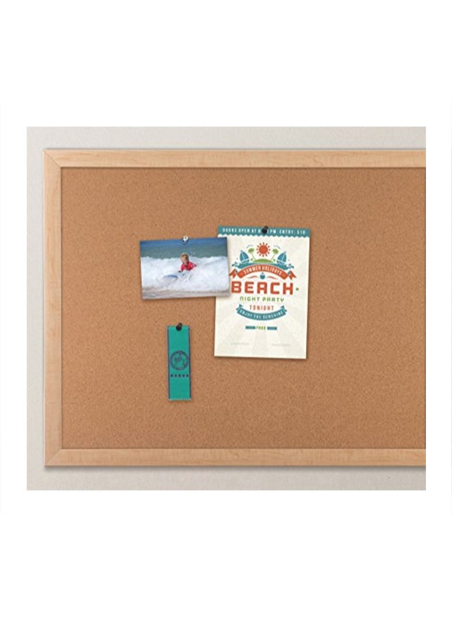 U Brands Cork Bulletin Board Brown  - Image 3
