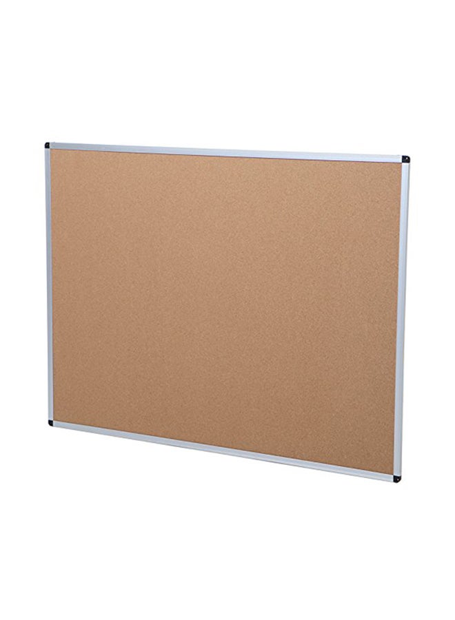VIZ-PRO Cork Notice Board Brown - Image 2