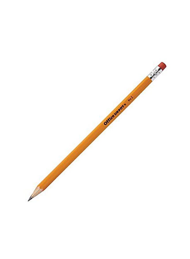 Office Depot Wood Pencil Yellow/Silver 