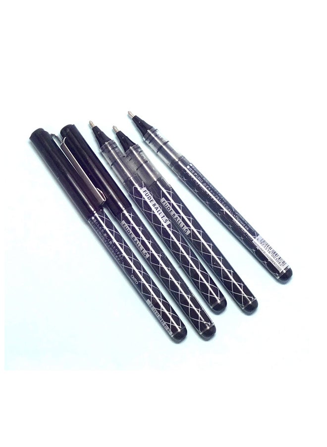 Ohto Fude Ballpoint Pen Extra Bold, 1.5Mm, Black Ink, 5 Pens Per Pack - Image 2