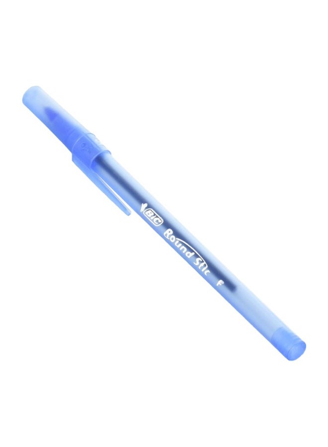 بيك قلم حبر راوند ستيك برأس كروي حزمة من 24 قطعة أزرق - Image 1