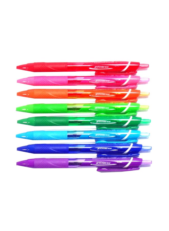 Ifusion Uni Jetstream Color Ballpoint Pen, 0.7 Mm, 8 Colors Set - Image 1