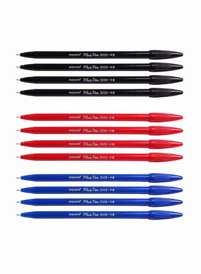 Monami Pack Of 12 Office Sign Pen Multicolour - Image 1