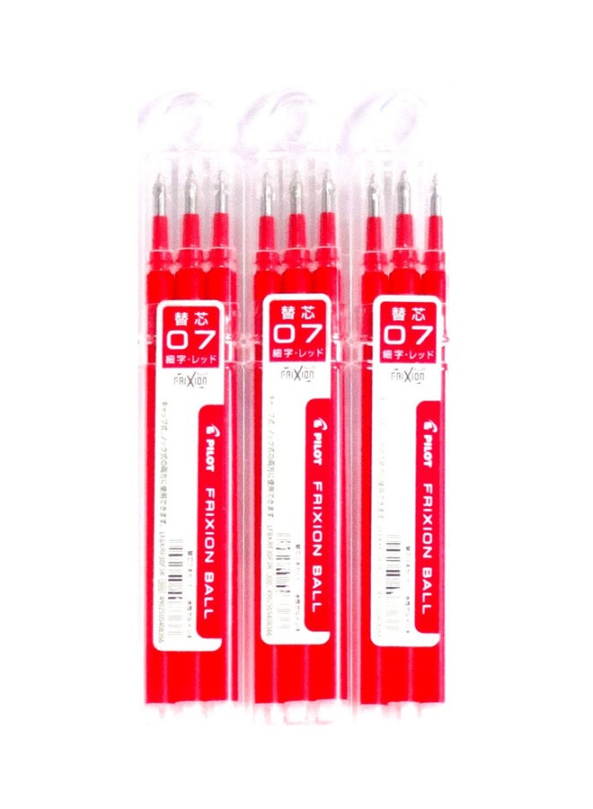 بايلوت فريكسون  قلم حبر جل عدد 9 قطع أحمر