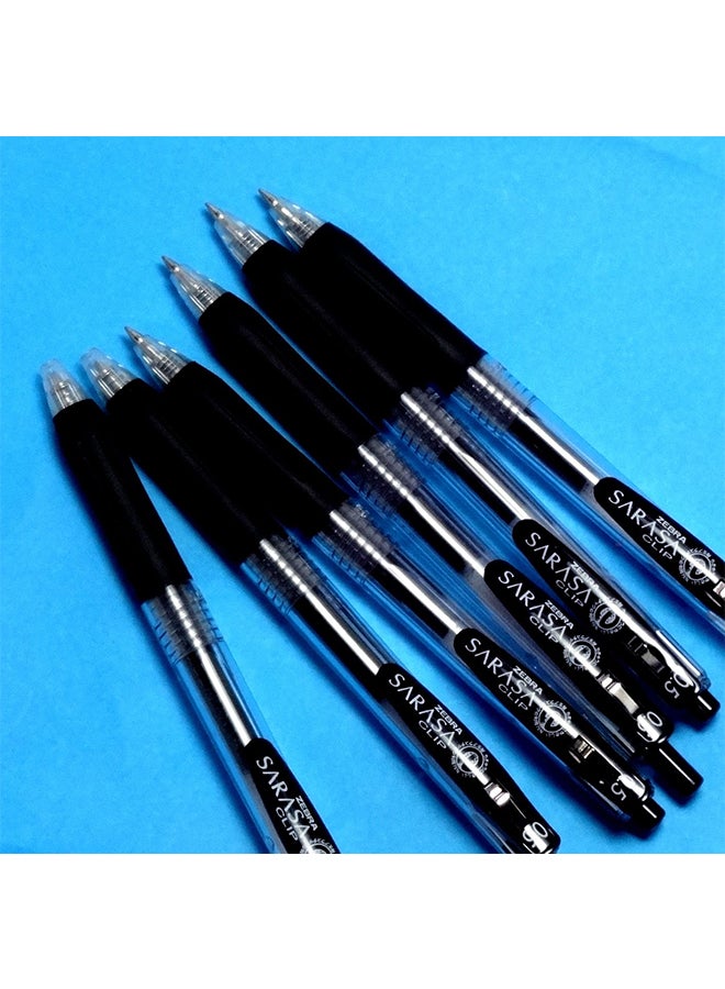 ZEBRA 12-Piece Sarasa Clip Gel-Ink Pen Set Black - Image 2