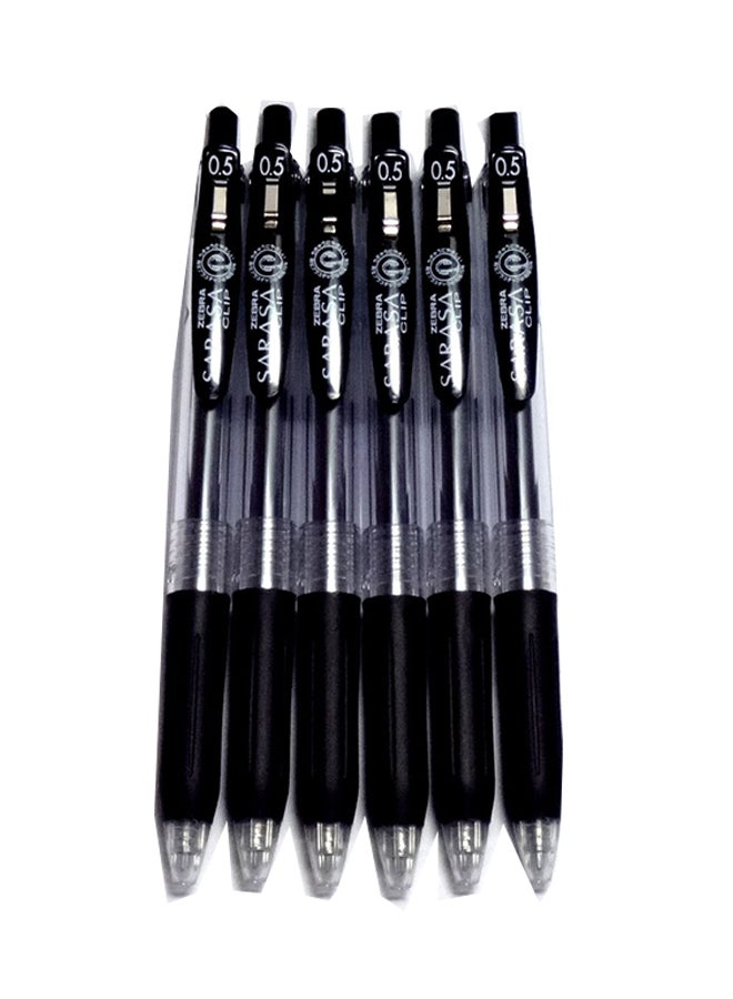 ZEBRA 12-Piece Sarasa Clip Gel-Ink Pen Set Black - Image 1