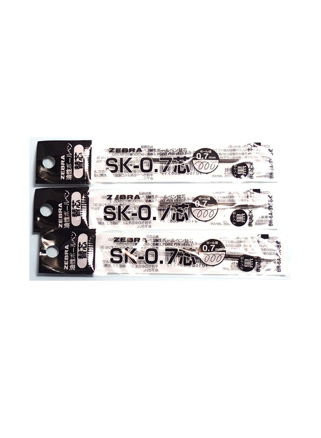 Zebra Sk-0.7 0.7Mm Refill (Black Ink)3 Pack/Total 3 Pcs - Image 2