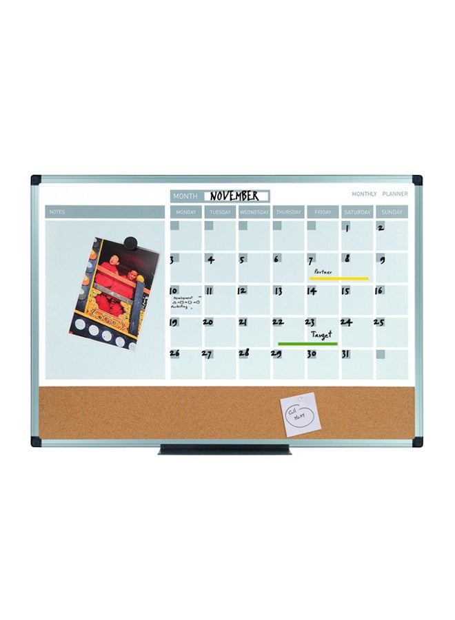 ماستر فيجون سبورة تخطيط بتصميم تقويم مع إطار متعدد الألوان - Image 2