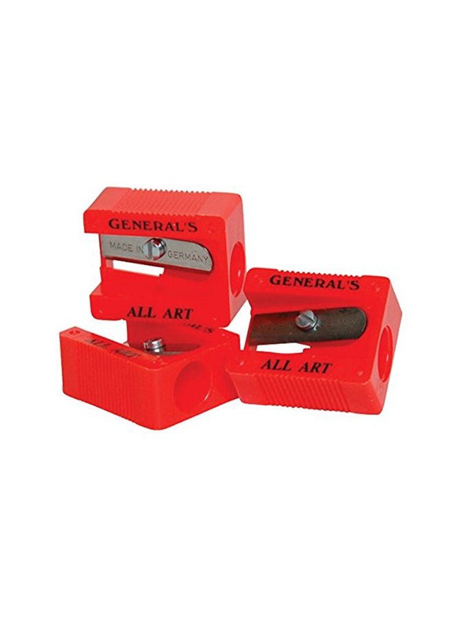 General Pencil Pack Of 18 Little Red All-Art Pencil Sharpener Red