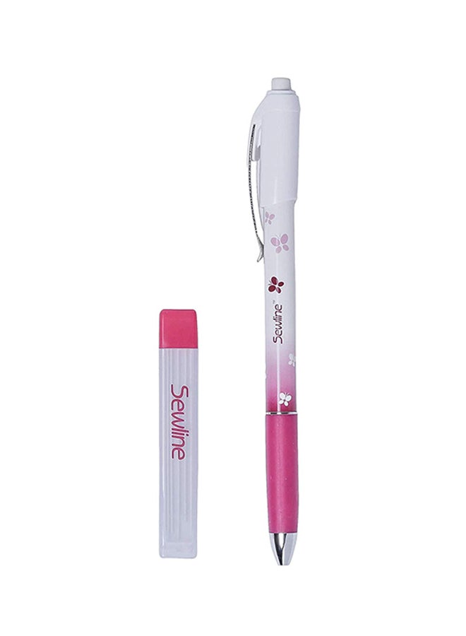 Sewline - Sewline Fabric Pencil White Ceramic Lead (.09Mm White Quantity 1 Pen With 6 Free Refills) - Image 1