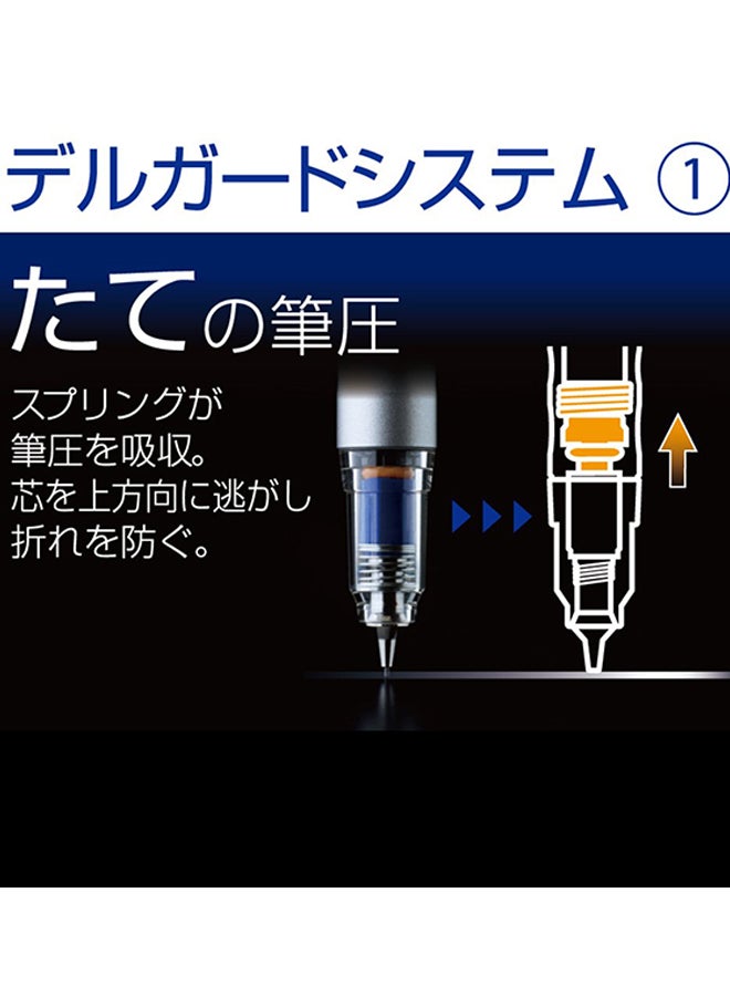 ZEBRA Zebra Mechanical Pencil Delguard Type Lx 0.5Mm, Black Body (P-Ma86-Bk)  - Image 2