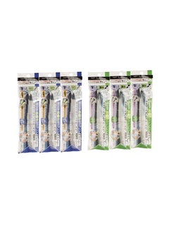Tombow Tombow Fudenosuke Brush Pen - Hard Type & Soft Type Earh 3 Pens Total 6 Pens Arts Value Set.  - Image 1