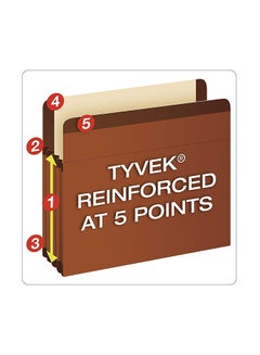 Pack Of 5 Reinforced File Pocket Brown - v1553193435/N21955234A_2