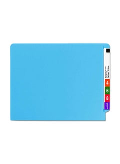 Smead Reinforced End Tab File Folder Light Blue  - Image 2