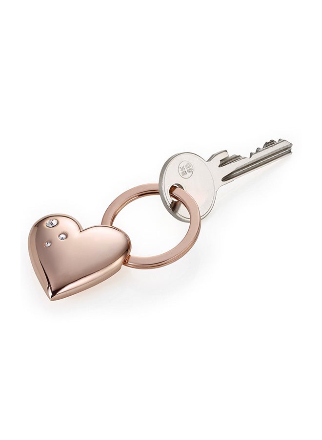 Troika Heart Key Chain Rose Gold  - Image 2