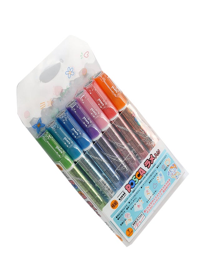 Ifusion Set Of 7 Uni-ball Posca Marker Multicolour  - Image 2