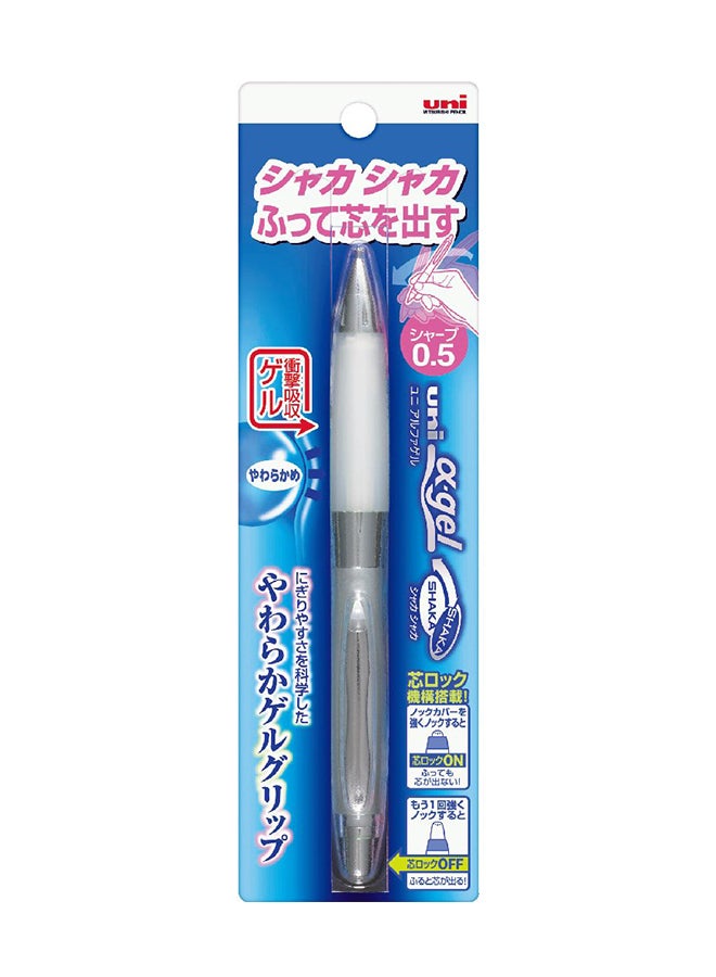 Uni - Alpha-Gel Shaker Mechanical Pencil - White/Soft Grip 0.5Mm (M5617Gg1P.1) - Image 1