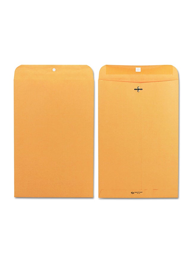 Quality Park 100-Piece Clasp Envelope Brown - Image 1